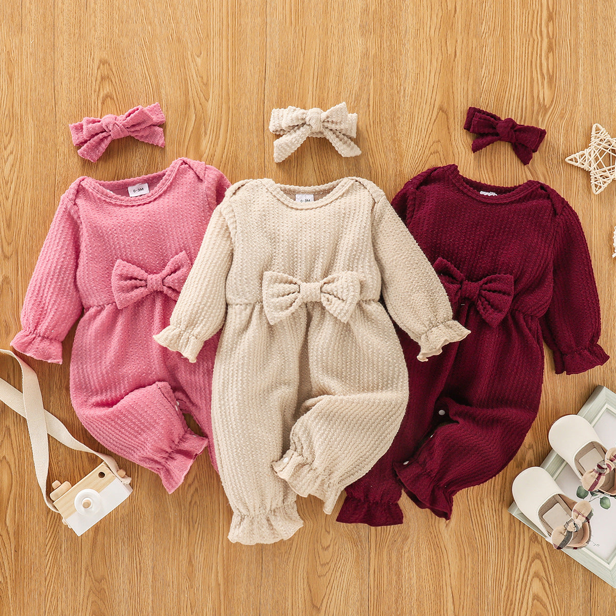 The Adorable Butterfly Sleeve Romper with Headband for Your Little One